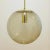 Stunning large mid-century glass ball pendant / ceiling light from limburg, germany, 1970s. Made of mouth blown smoked...