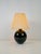 Jacques Adnet Black Opaline Glass Spherical Table Lamp in the style of Jacques Adnet, 1950s For Sale - Image 4 of 10