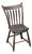 Antique Arrow Back Windsor Brown Childs Side Chair ~ French Country 2of2 For Sale