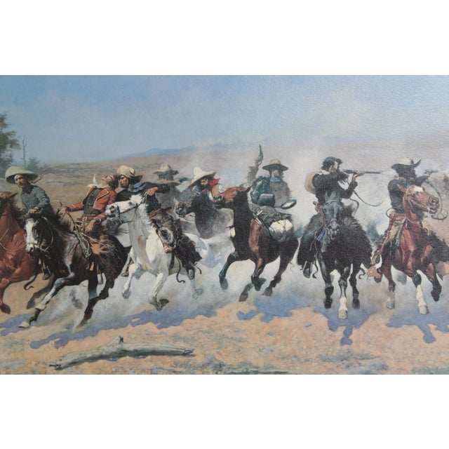 Frederick Remington Reproduction Oil Painting on Canvas For Sale In Philadelphia - Image 6 of 17