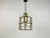 Glashütte Limburg 1960s Mid-Century Iron and Bubble Glass Pendant Lamp by Glashütte Limburg For Sale - Image 4 of 12