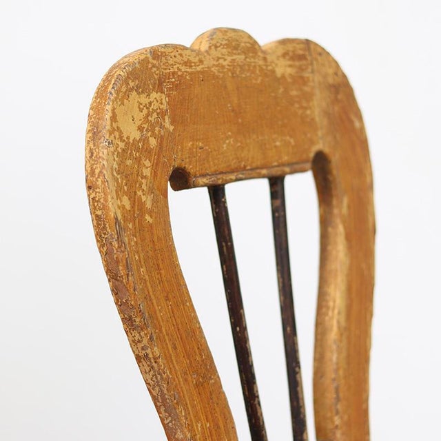 Primitive Rustic Farmhouse Wabi Sabi Mountain Chair, 1800s For Sale - Image 9 of 10