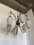 Six-Light Chandelier with White Opaline Diffusers by Bruno Gatta for Stilnovo, 1950 For Sale - Image 10 of 12
