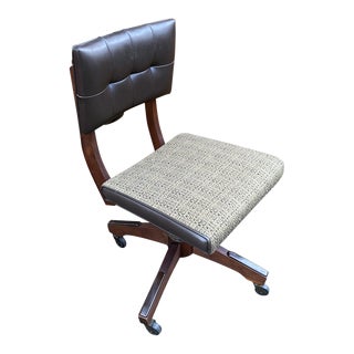 Vintage Industrial Swivel Office Chair For Sale