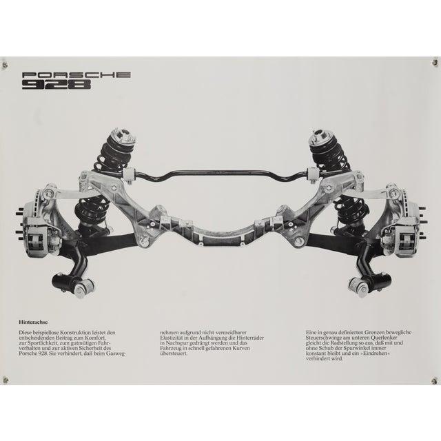 Porsche 928 Rear Axle Poster, 1970s For Sale - Image 9 of 9