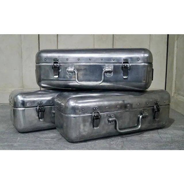 Vintage Aluminium First Aid Box, 1940s For Sale - Image 11 of 12