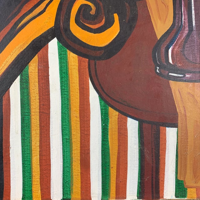American Edward Stevens C. 1950 Reclining Nude Painting For Sale - Image 3 of 11