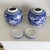 Pair of Blue and White Chinese Chinoiserie Prunus Blossom Lidded Ginger Jars For Sale - Image 14 of 14
