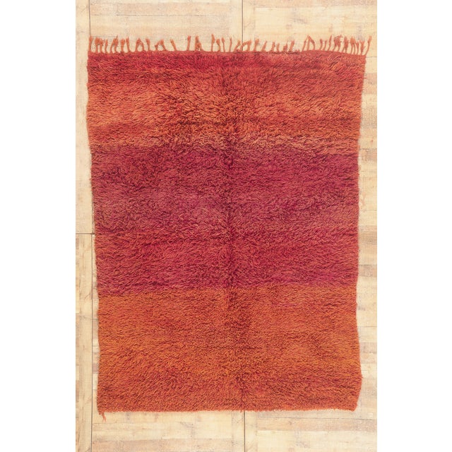 Vintage Beni Mrirt Moroccan Rug, 07'02 X 09'06 For Sale - Image 10 of 10