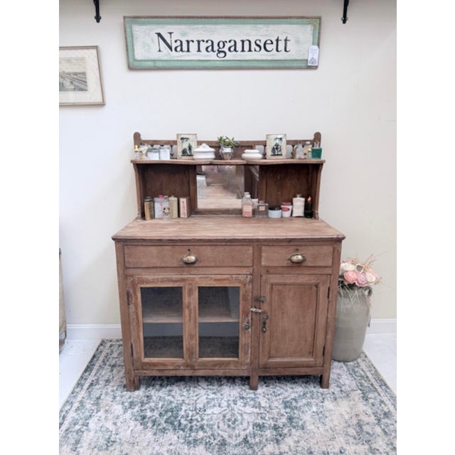Wood Antique European Petite Dresser For Sale - Image 7 of 10