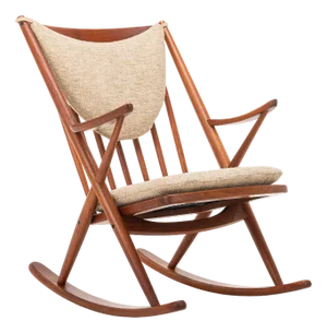 Scandinavian Rocking Chair by Frank Reenskaug for Bramin, Denmark, 1960s