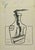 Giuseppe Scalarini, Modern Bottle, 1918, Black Marker on Paper For Sale