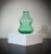 Small Postmodern style Murano Glass bottle vase by Nason. Handcrafted from mint green Murano glass in the form of a double...