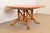 Chaddock Guy Chaddock English Country Rustic Oak Pedestal Extension Dining Table With Patchwork Parquet Top, Newly Refinished For Sale - Image 4 of 15