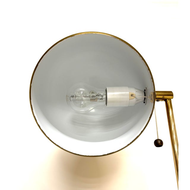 Scandinavian Model B075 Brass Table Lamp by Eje Ahlgren for Bergboms, 1960s For Sale - Image 9 of 12