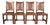 Lifetime Furniture Antique Mission Oak and Cane Arts & Crafts Dining Chairs, Set of Four For Sale