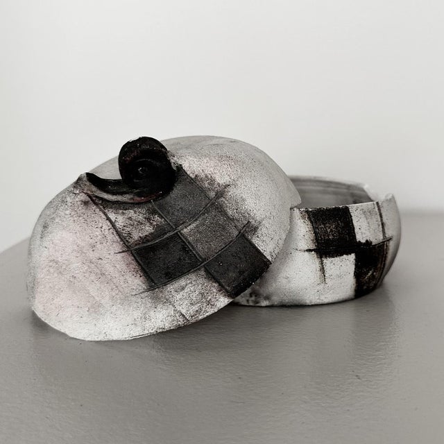 Vintage Raku Ceramic Bowl For Sale - Image 5 of 8