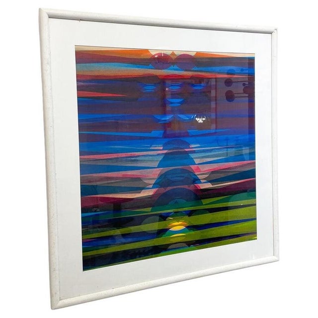 Dordevic Miodrag, Abstract Composition, Gouache on Paper, 1970, Framed For Sale - Image 8 of 8