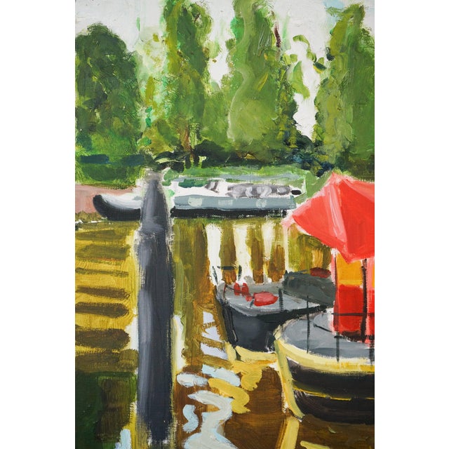Jackson, Puppet Theatre Barge, The Thames, Richmond, 21st Century, Oil