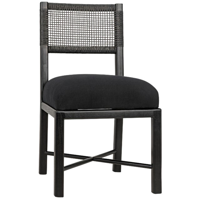 NOIR Lobos Chair, Charcoal Black For Sale