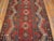Traditional 1870s Red Diamond Zig Zag Antique Caucasian Bordjalou Kazak Rug 4'3" X 7'5" Handknotted Wool Carpet For Sale - Image 3 of 8