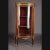 Delicate French vitrine in transition or Napoleon III style, circa 1870. Solid wood. High-rise, one-door, cambered and...