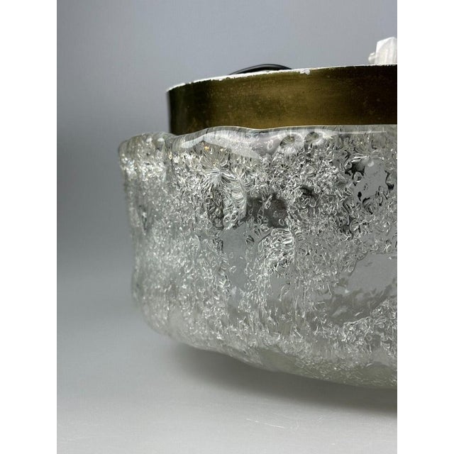 Ceiling Lamp in Ice Glass from Hillebrand Lighting, Germany For Sale - Image 11 of 18