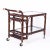 Midcentury British Colonial Style Bamboo Bar Cart For Sale - Image 4 of 9