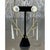 Silver Vintage Abstract Mixed Metal Dangle Earrings For Sale - Image 8 of 12