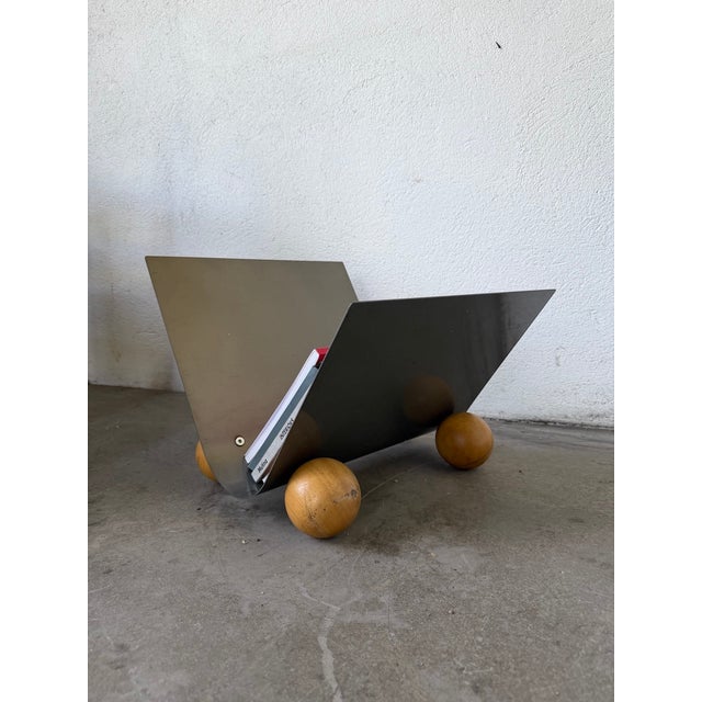 Postmodern Magazine Rack, 1980s For Sale - Image 9 of 18