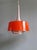 Scandinavian Pendant Lights in Brushed Aluminum and Orange Lacquered Metal from Philips, 1960s, Set of 2 For Sale - Image 14 of 18