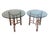 1970's Attributed McGuire Furniture Leather Wrapped Bamboo Accent Tables - A Pair For Sale In Houston - Image 6 of 12