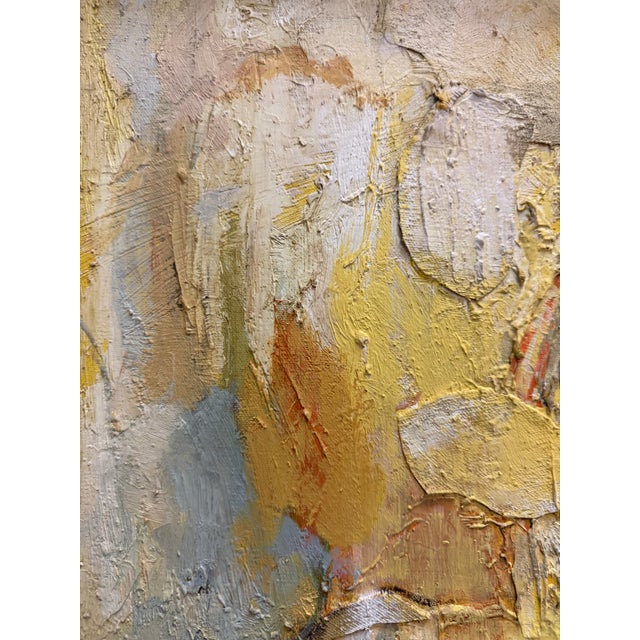 Abstract 1960 Heavily Impasto Mix Media Abstract Signed Silverman For Sale - Image 3 of 10