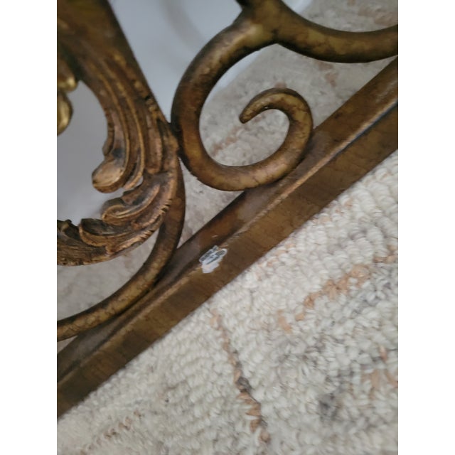Maitland-Smith Monumental Gilt Iron Oval Mirror – 47" X 32" For Sale In Raleigh - Image 6 of 9