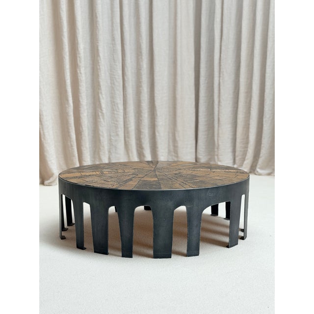 Brutalist Brutalist Belgian Coffee Table by Jules Dewaele for Pia Manu, Belgium, 1960s For Sale - Image 3 of 12