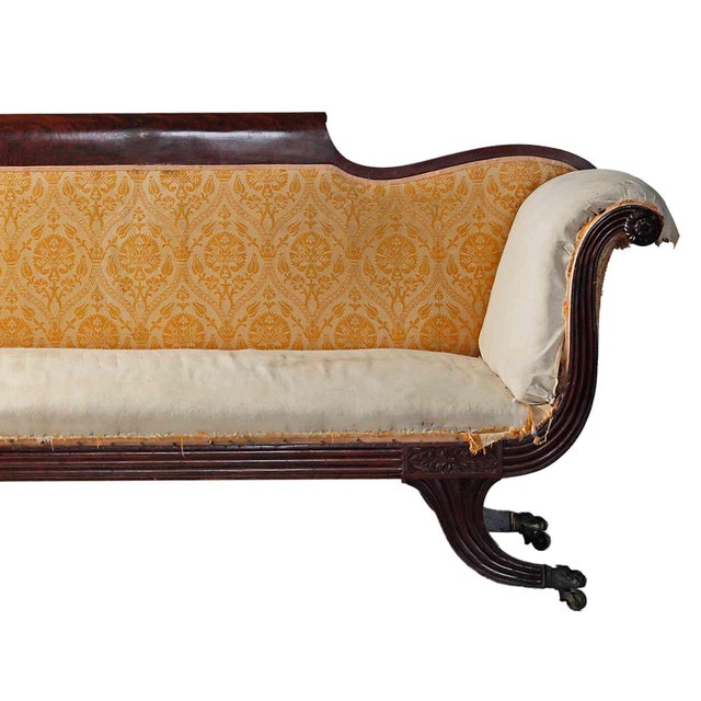 Fine Classical American Settee 19th Century For Sale - Image 4 of 9