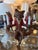Vintage 1970s Signed Bill Huebbe 3 Fox Chandelier Made in Spain For Sale - Image 13 of 13