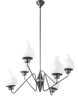Suspension Lamp from Stilnovo, 1950s