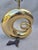 Metal Vintage Solid Brass Swirl Lamp For Sale - Image 7 of 11