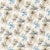 Harlequin Aucuba Fabric in Ink/Gold - a Sample For Sale