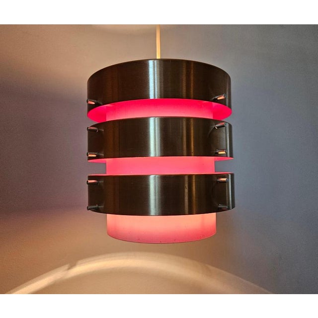 Mid-Century Modern Pendant Light in style of Jo Hammerborg, Denmark, 1970s For Sale - Image 15 of 16