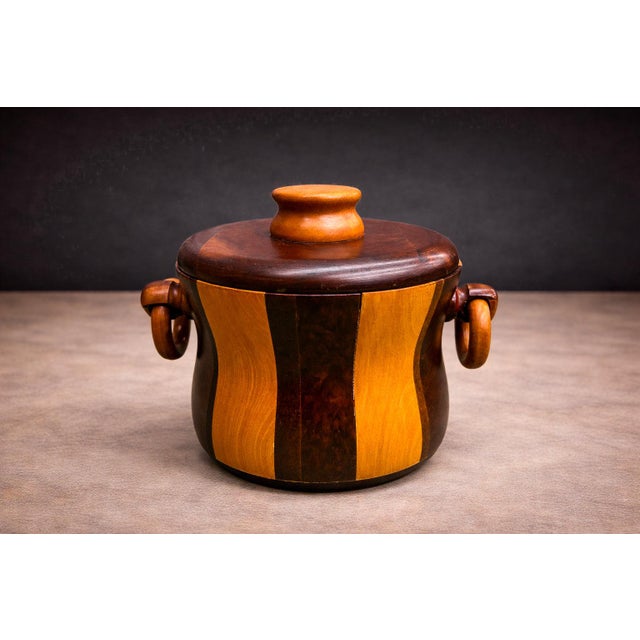 1960s Ice Bucket in Imbuia and Brazilian Hardwood, Unknown - Lot 179 For Sale - Image 10 of 10