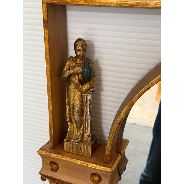 Neoclassical Gilt Wood Wall Mirror For Sale - Image 11 of 12