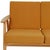 Three-Seater Cigar Sofa in Oak and Yellow Fabric by Hans Wegner, 1960s For Sale - Image 9 of 18