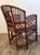 Brighton Pavilion 1970s Brighton Pavilion Style Bamboo Rattan Cane Armchair For Sale - Image 4 of 7