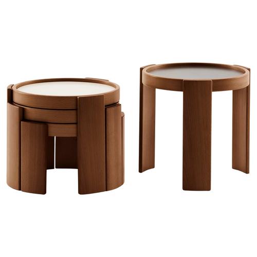 Black 780/783 Tables by Gianfranco Frattini for Cassina, Set of 4 For Sale - Image 8 of 8
