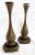 Antique French Embossed Bronze Candle Holders- a Pair For Sale - Image 11 of 13