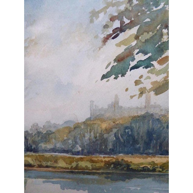 G. P. Pugh, Impressionist Painting of Arundel Castle, Mid Century, Watercolor For Sale - Image 11 of 13