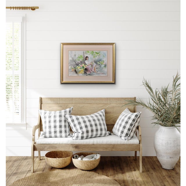 Gordon King, Fond Memories, Original Watercolour, 20th Century For Sale - Image 16 of 18