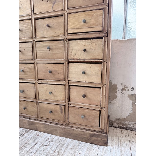 Pine Workshop Cabinet with Drawers, 1950s For Sale - Image 17 of 18